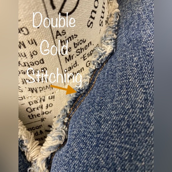 Handmade Denim Travel Neck Pillow Travel Accessory - Picture 5 of 5